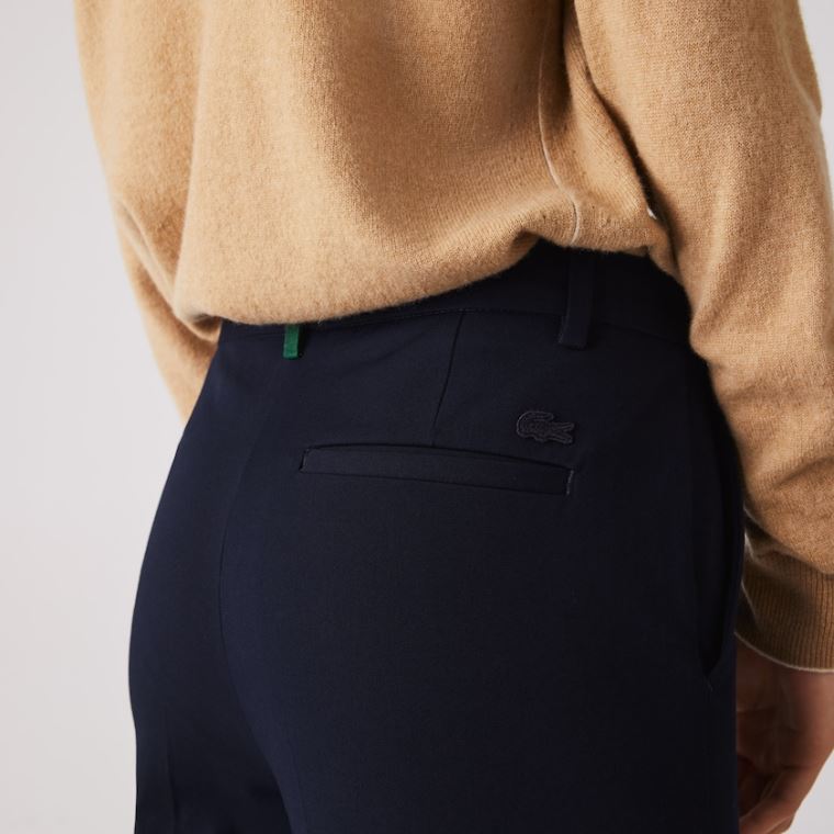 Lacoste Stretch Bomull Chinos Marineblå Blå | gZ9v78vs