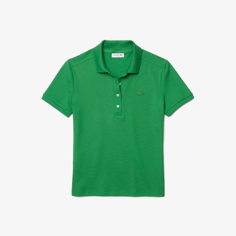 Lacoste Stretch Bomull Piqué Polo Shirt Grønn | Ksd9dWgd