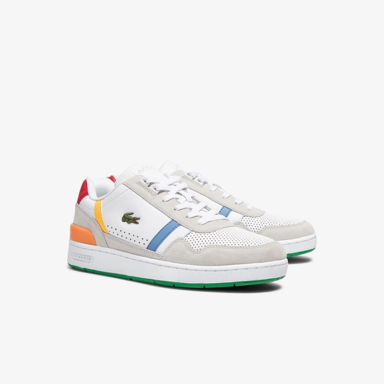 Lacoste T-Clip x Polaroid Sneakers Hvite Grønn | QKSg9JQR