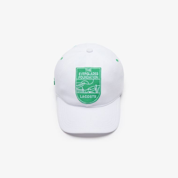 Lacoste & The Everglades Foundation Co-Branded Cap Hvite | N2diYeDj