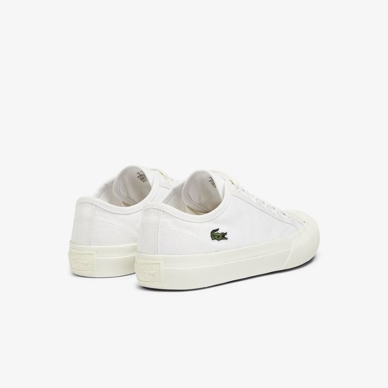 Lacoste Topskill Canvas Sneakers Hvite Hvite | 1koUx5hV