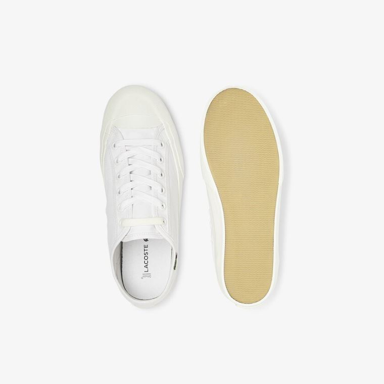 Lacoste Topskill Canvas Sneakers Hvite Hvite | 1koUx5hV