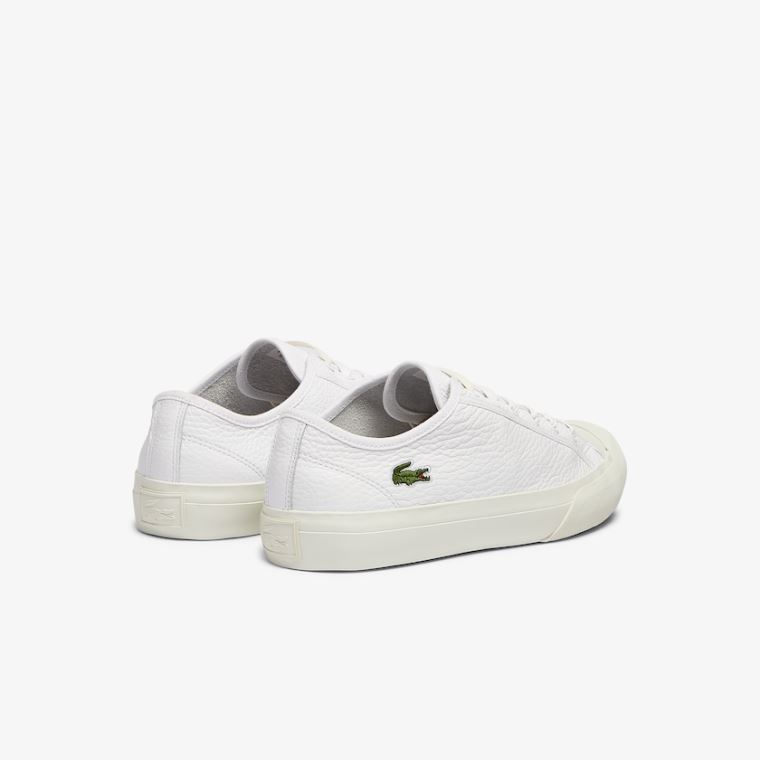 Lacoste Topskill Lær Sneakers Hvite Grå | XFLxtEwK