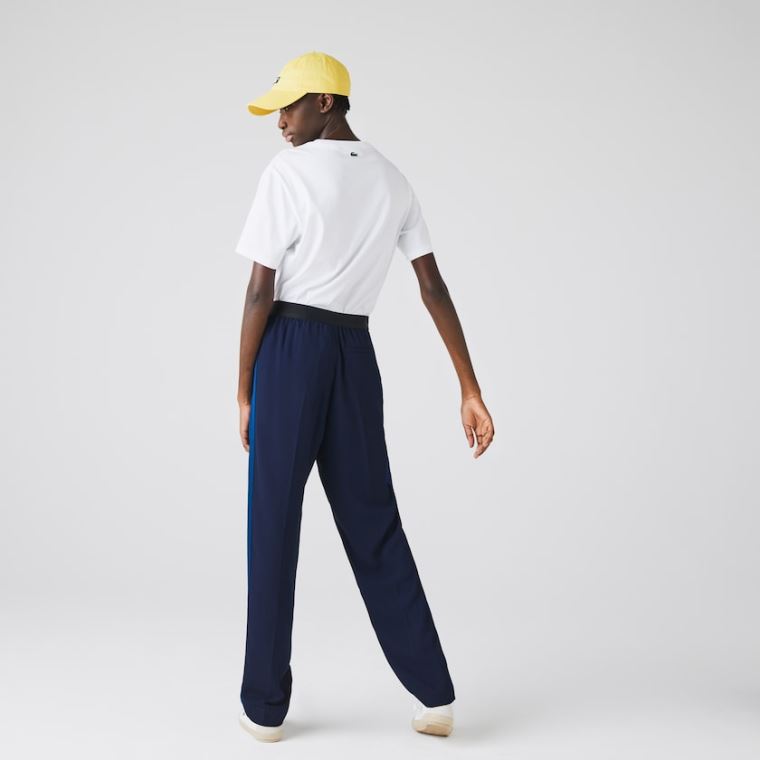 Lacoste Twill Flared Pants Marineblå Blå Blå | aqKjy8f9