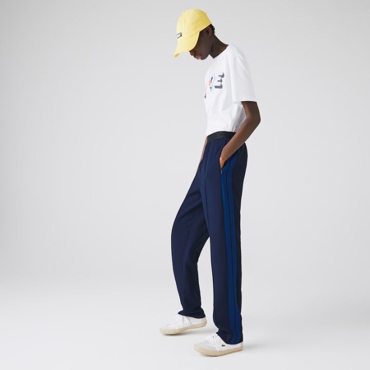 Lacoste Twill Flared Pants Marineblå Blå Blå | aqKjy8f9