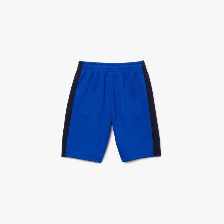 Lacoste Two-Tone Fleece Shorts Blå Marineblå Blå | tsS2Iek3