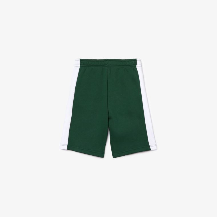 Lacoste Two-Tone Fleece Shorts Grønn Hvite | M4yoxRaq