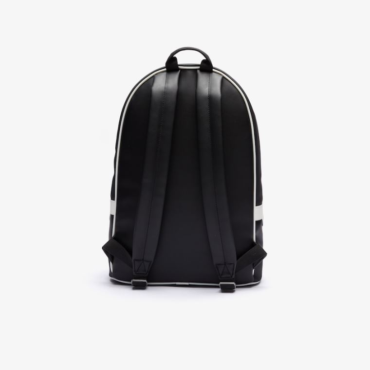 Lacoste Ultimum Coated Canvas Backpack Svarte | KxZIrPRf