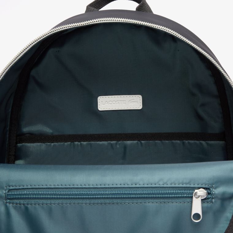 Lacoste Ultimum Coated Canvas Backpack Svarte | KxZIrPRf