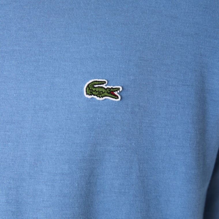 Lacoste V-neck Pima Bomull Jersey T-shirt Blå | GkYNwj1v