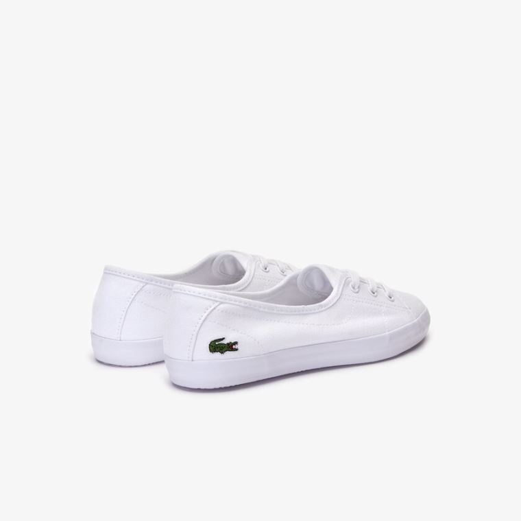 Lacoste Ziane Chunky Canvas Sneakers Hvite | 97MMzG5j