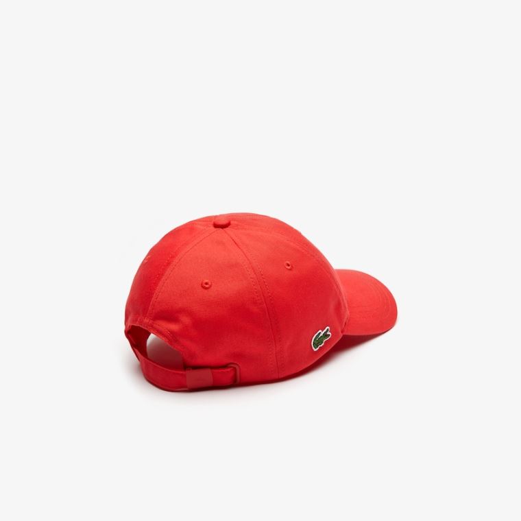 Lacoste x FriendsWithYou Bomull Print Cap Rød | 2GS8JkTY