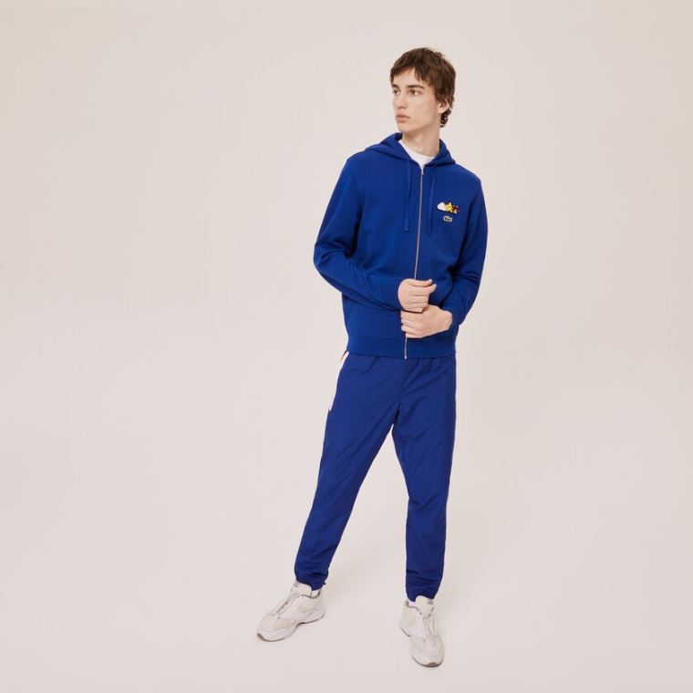 Lacoste x FriendsWithYou Design Zippered Jacket Blå | iCZebdgH