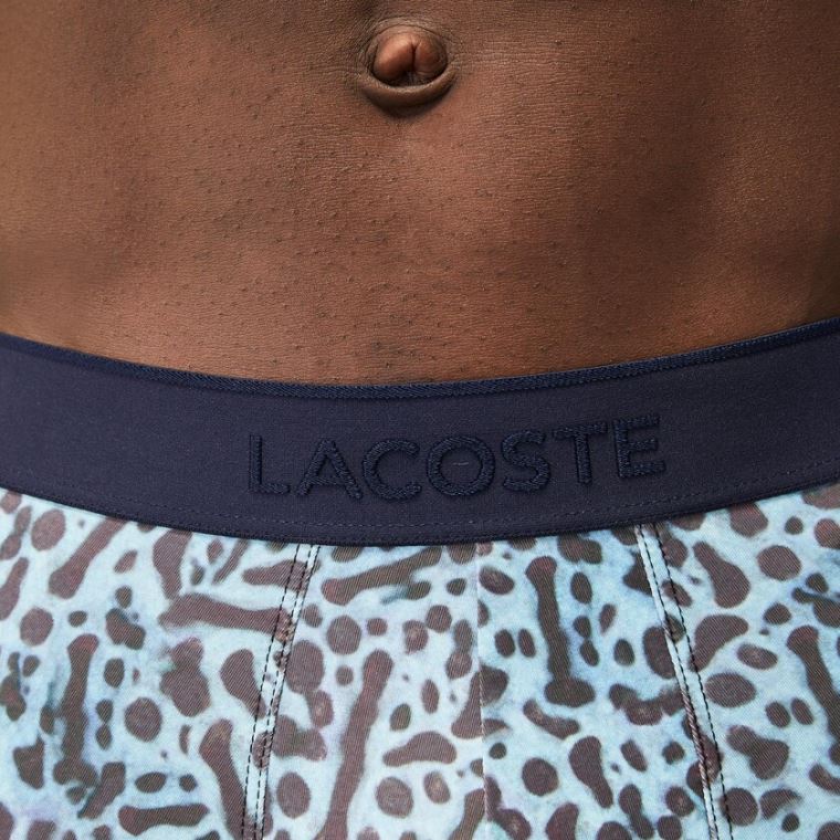 Lacoste x National Geographic Polyester Trunk Hvite | OQNd50qh