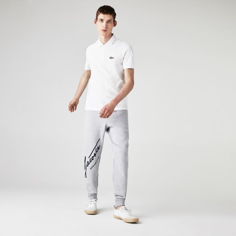 Lacoste x National Geographic Regular Fit Organic Bomull Polo Shirt Hvite | LPMFIHkf