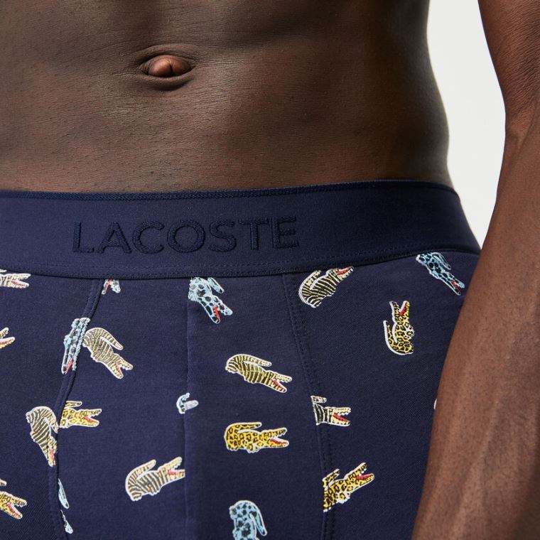 Lacoste x National Geographic Trunk Marineblå Blå Hvite | 3UxRWFnH