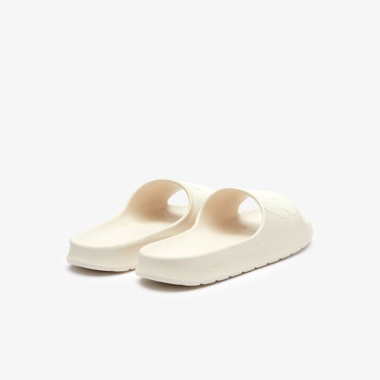 Lacoste x Ricky Regal Syntetisk Crocodile Slides Beige | J1EgLQUg