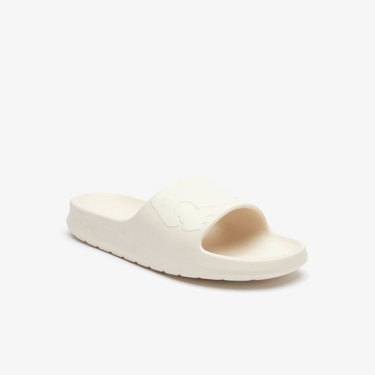 Lacoste x Ricky Regal Syntetisk Crocodile Slides Beige | J1EgLQUg